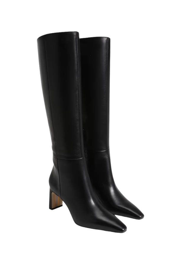 Sam Edelman Sylvia Tall Boot in Black Leather