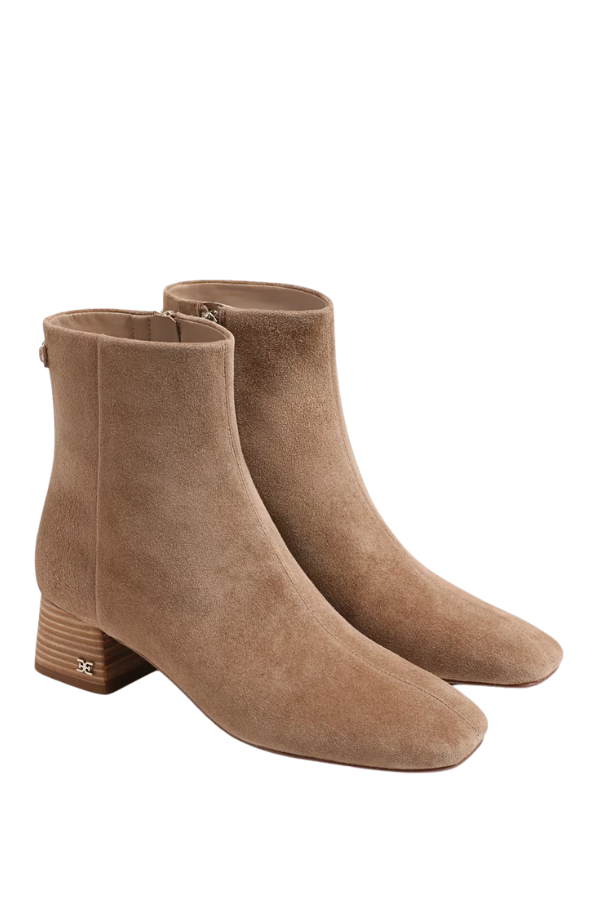 Sam Edelman Paige Ankle Bootie in Almond Leather