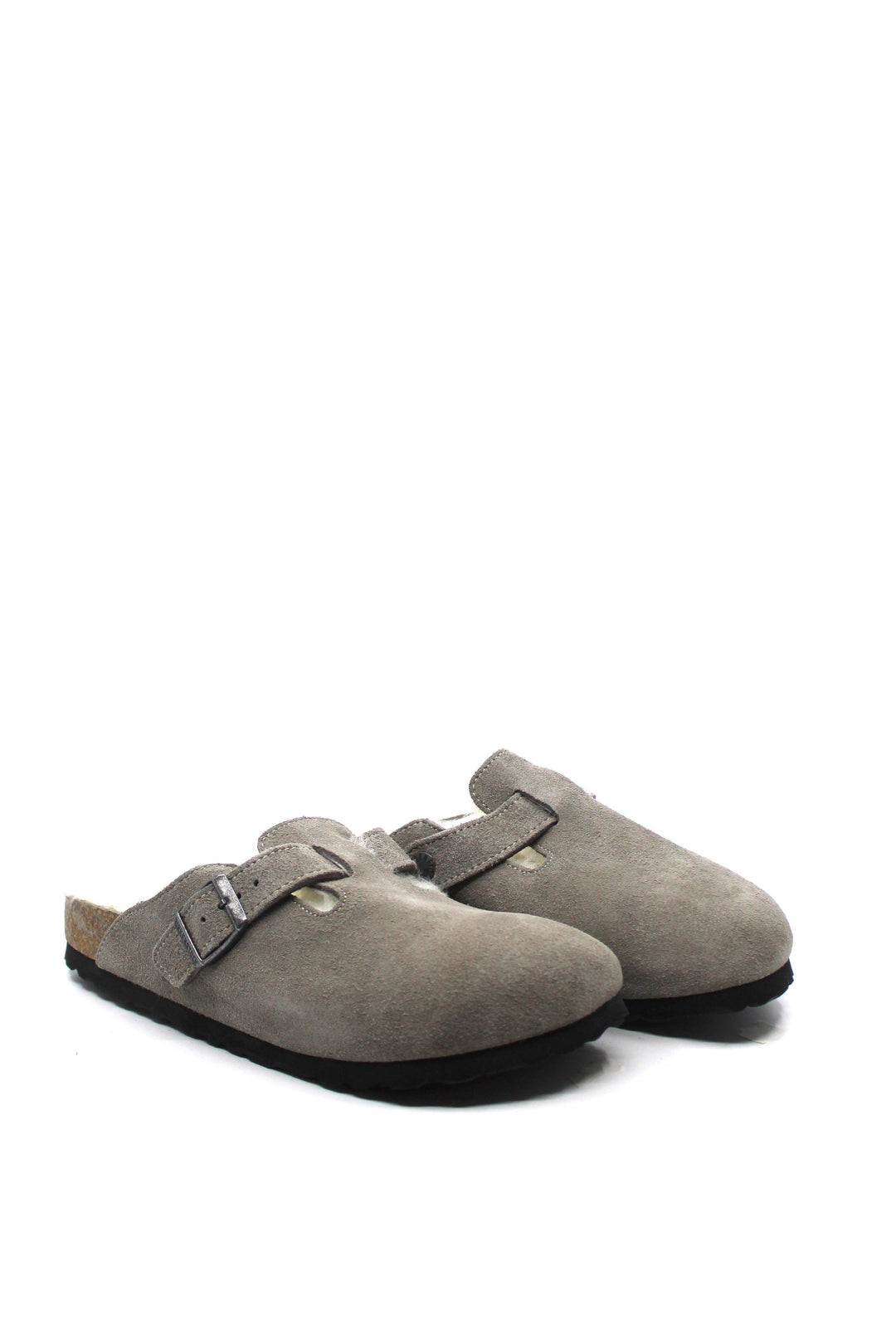 Birkenstock Boston Shearling Narrow Stone - Dear Lucy