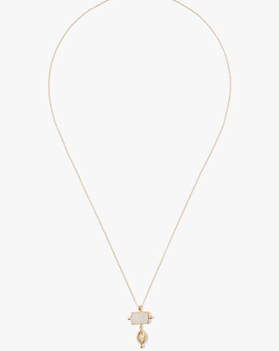 Chan Luu Levi Necklace Moonstone Mix - Dear Lucy
