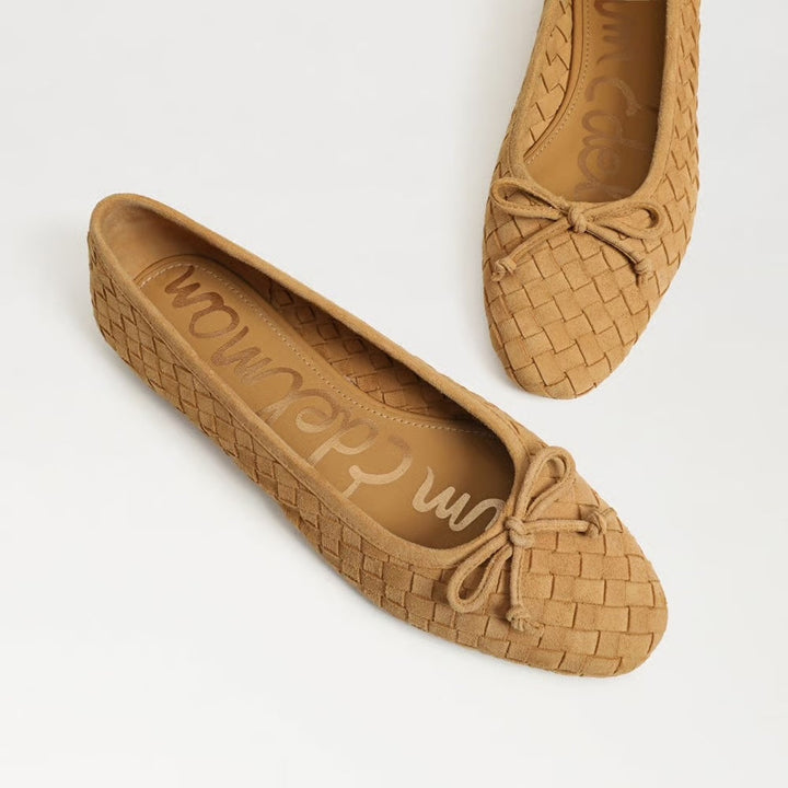 Sam Edelman Ruthie Woven Ballet Flat – Desert Tan Suede