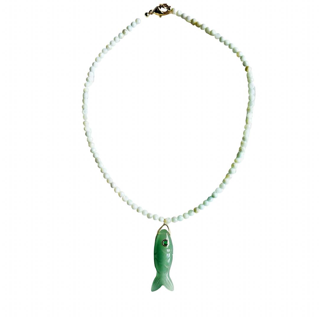 Market and King The Big Eye Fish Necklace
