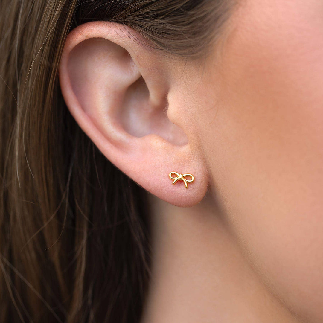 Girls Crew Lil Bow Stud Earrings - Dear Lucy