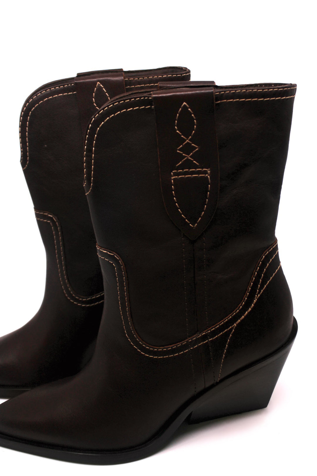 Free People Pitchfork Point Western Boot Fudgesicle - Dear Lucy