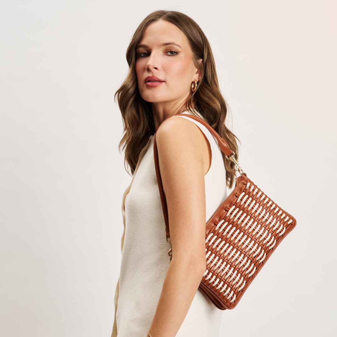 Moda Luxe Maggie Crossbody Tan Ivory