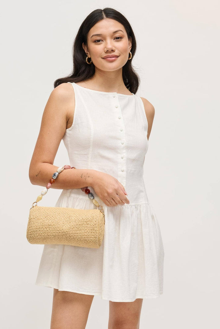 Rachel - Straw Clutch