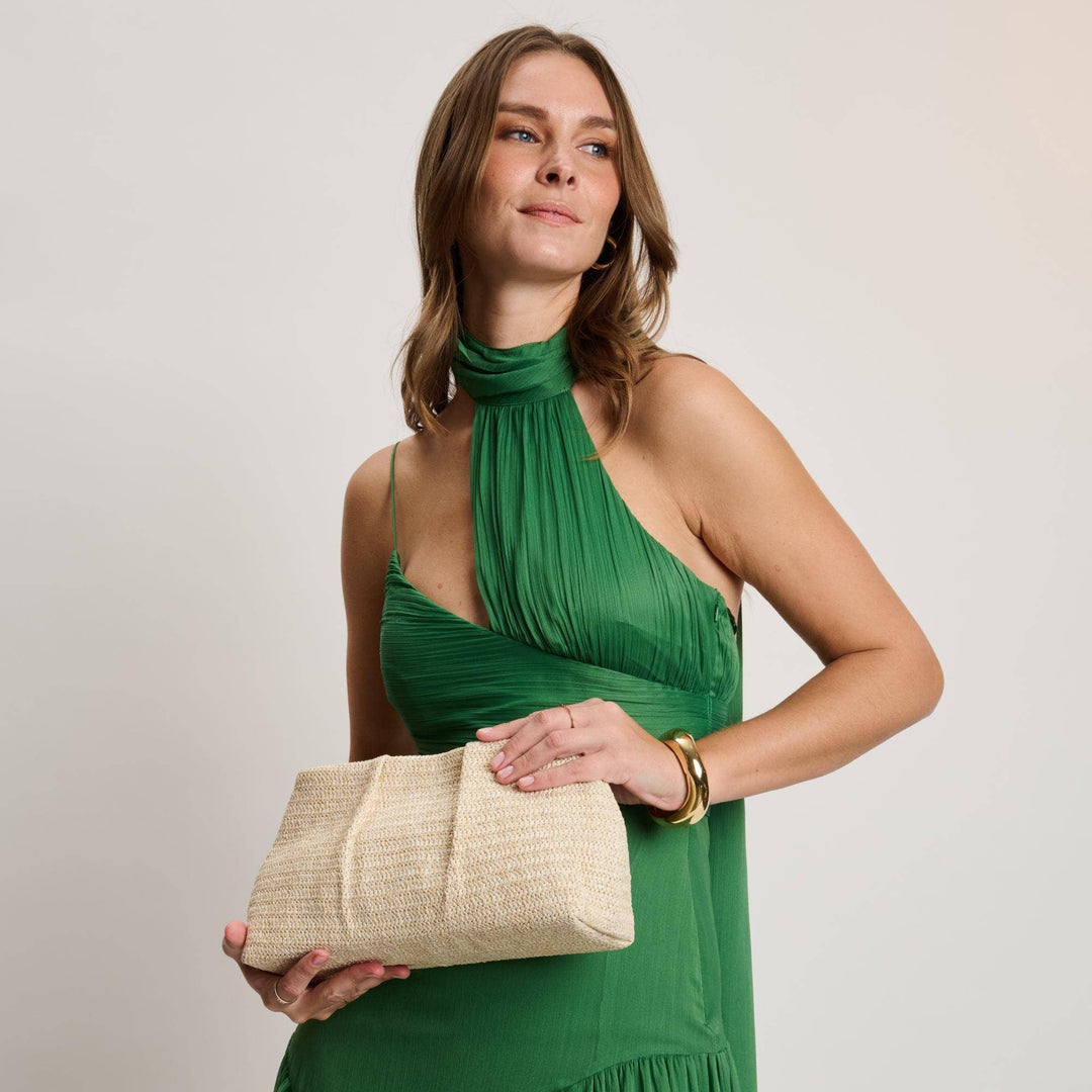 Moda Luxe Breeze Clutch Cream