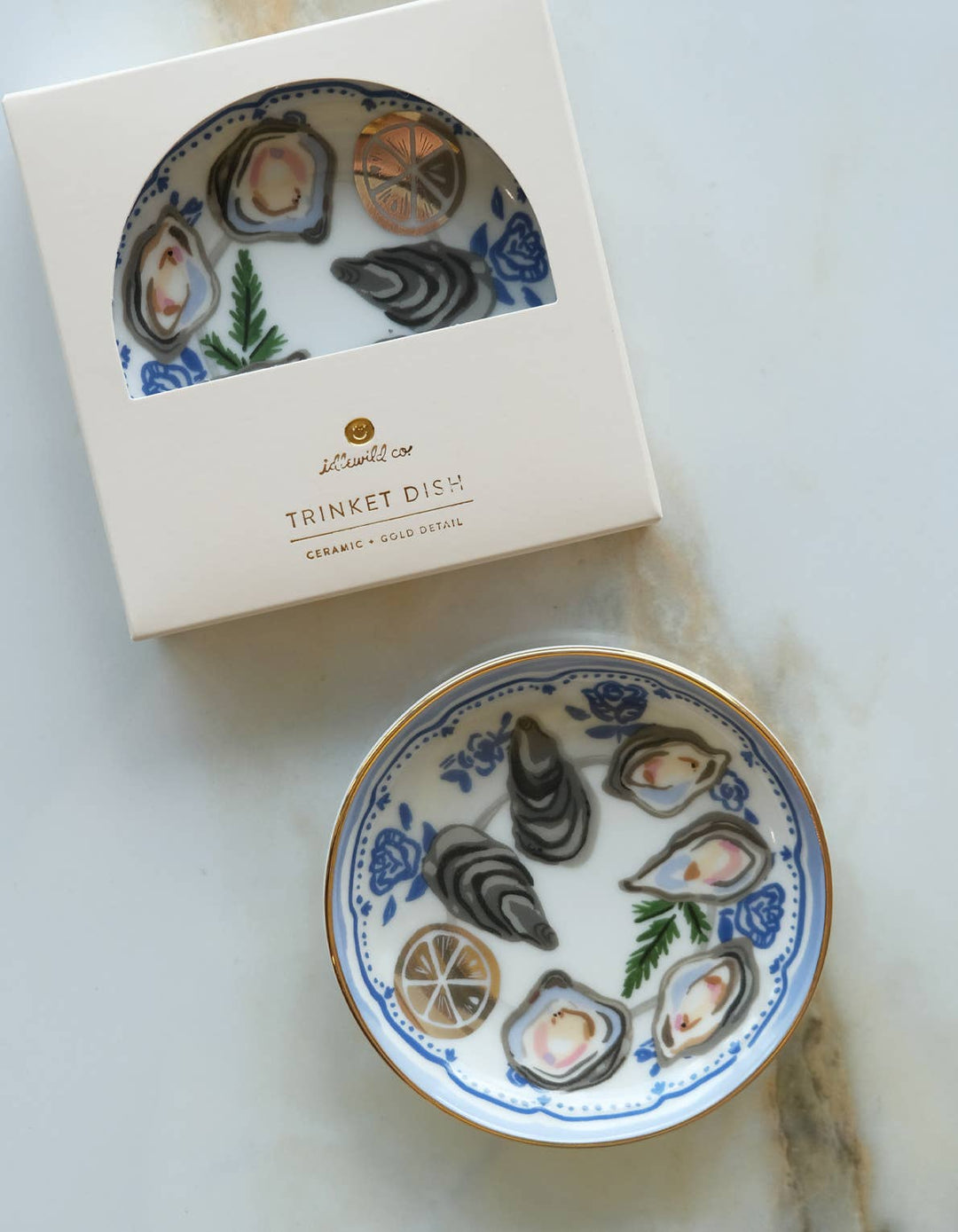 Oysters Porcelain Trinket Dish - Dear Lucy