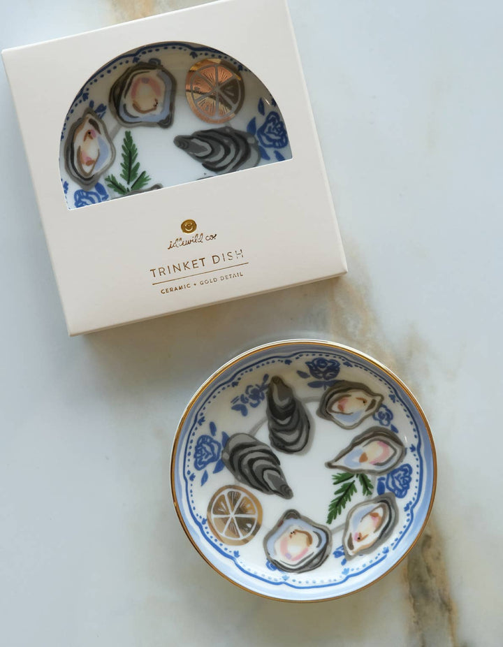 Oysters Porcelain Trinket Dish - Dear Lucy