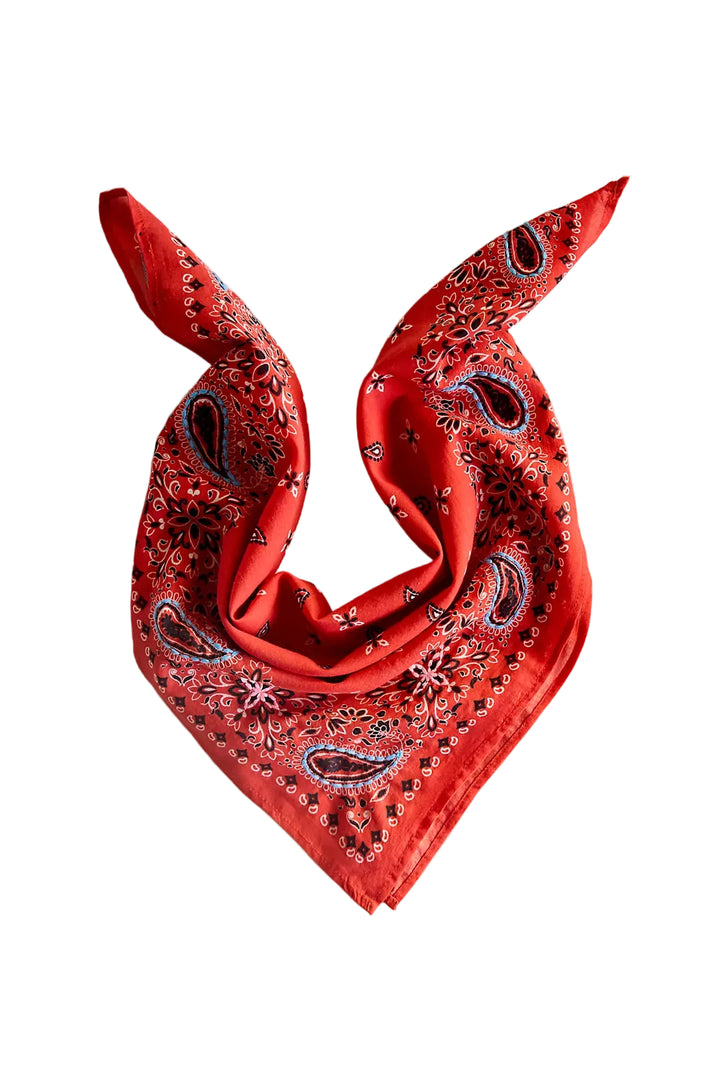 Terrain Embroidered Paisley Cotton Bandana
