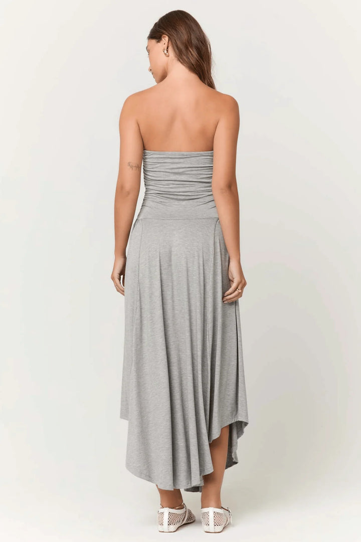 Project Social T Goddess Strapless Shirred Dress - Dear Lucy