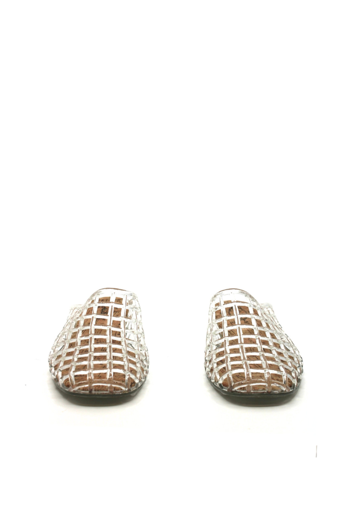 CCOCCI Jelly Basket Mules Clear - Dear Lucy