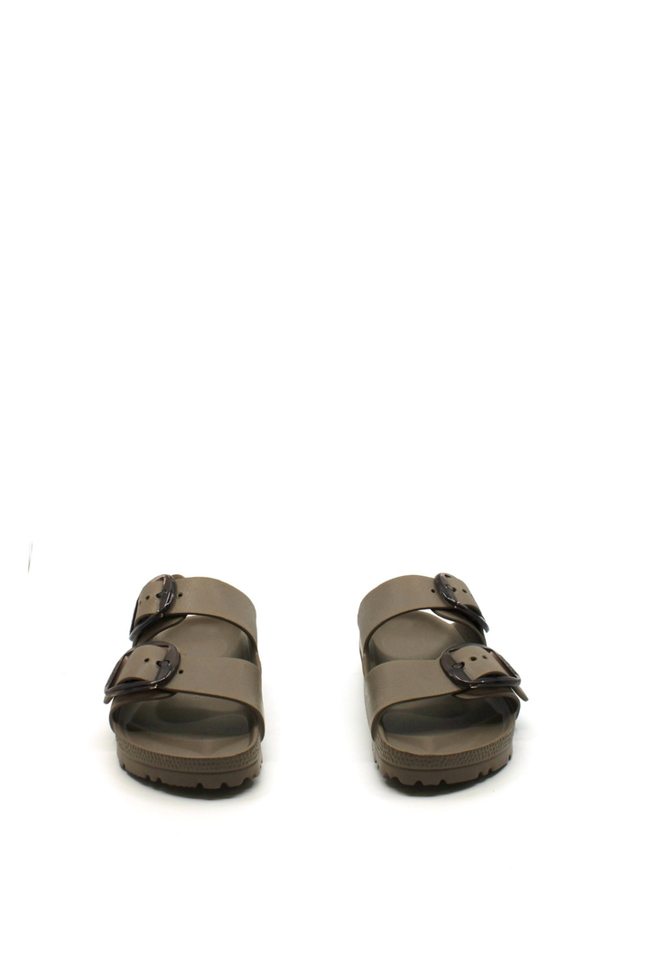 Birkenstock Arizona Big Buckle EVA – Taupe (Narrow) - Dear Lucy