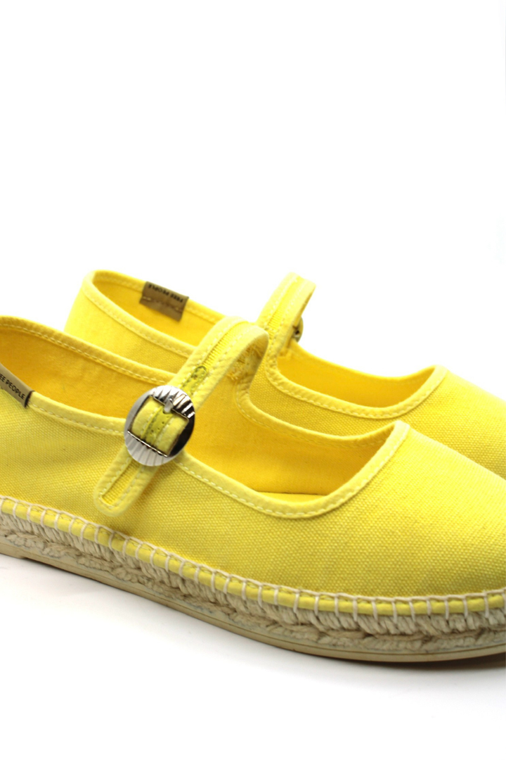 Free People Oasis Mary Jane Espadrille Sunkissed Yellow - Dear Lucy