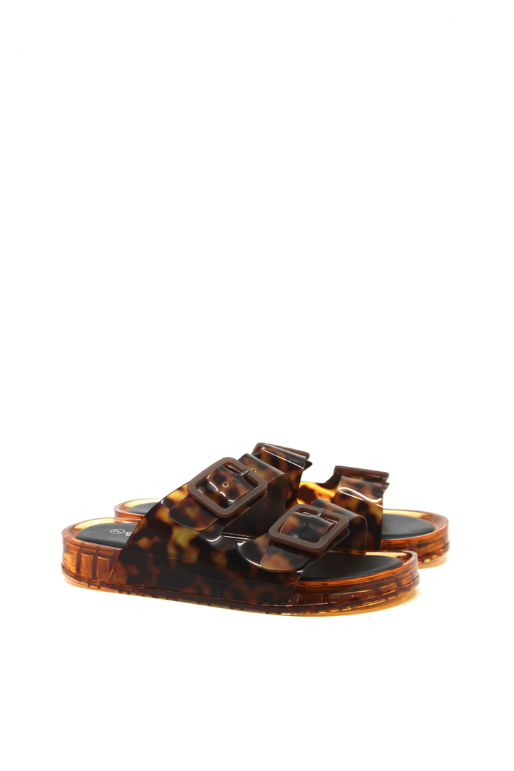 Jellybee Double Strap Slide Tortoise