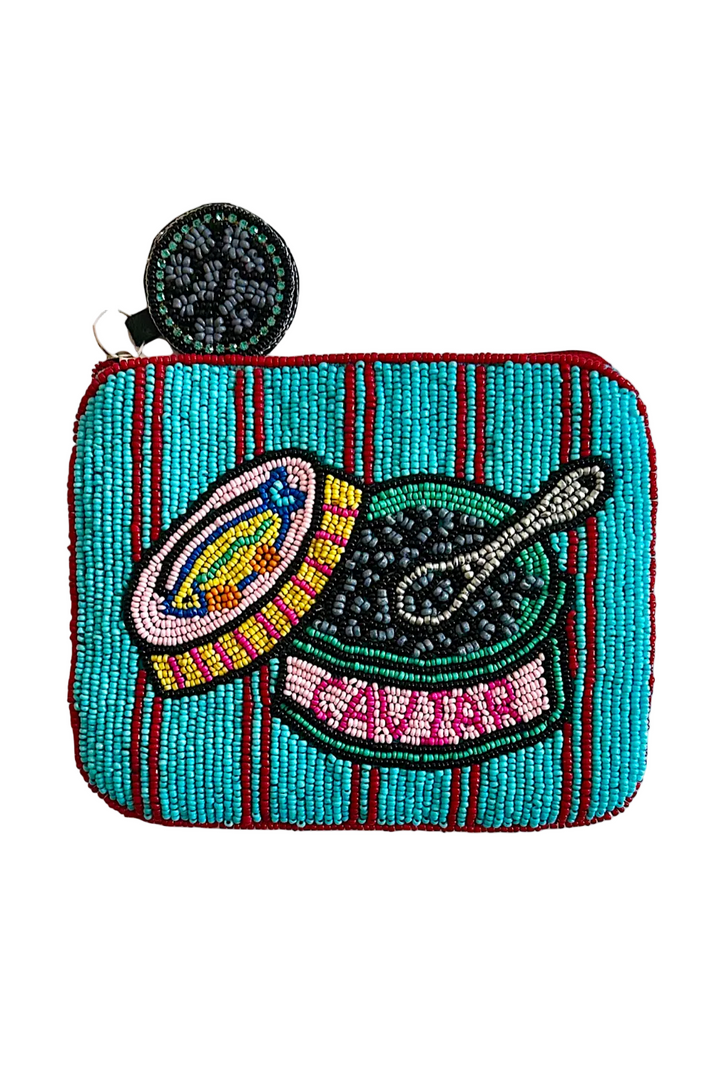Beaded Caviar Coin Purse