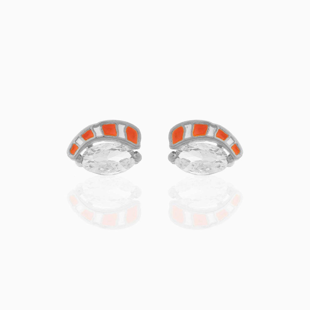 Girls Crew Salmon Nigiri Stud Earrings - Dear Lucy