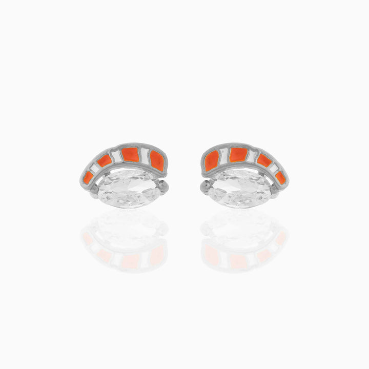 Girls Crew Salmon Nigiri Stud Earrings - Dear Lucy