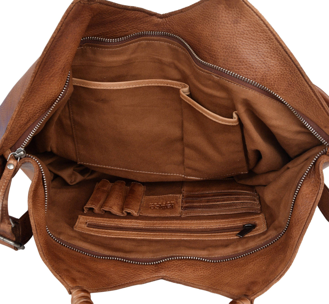 Latico Nelly Leather Tote Cognac