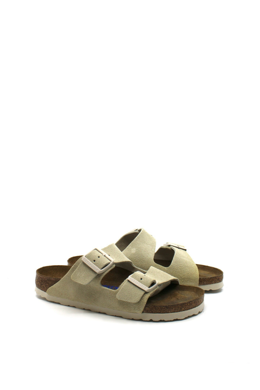 Birkenstock Arizona Suede – Antique White (Narrow) - Dear Lucy