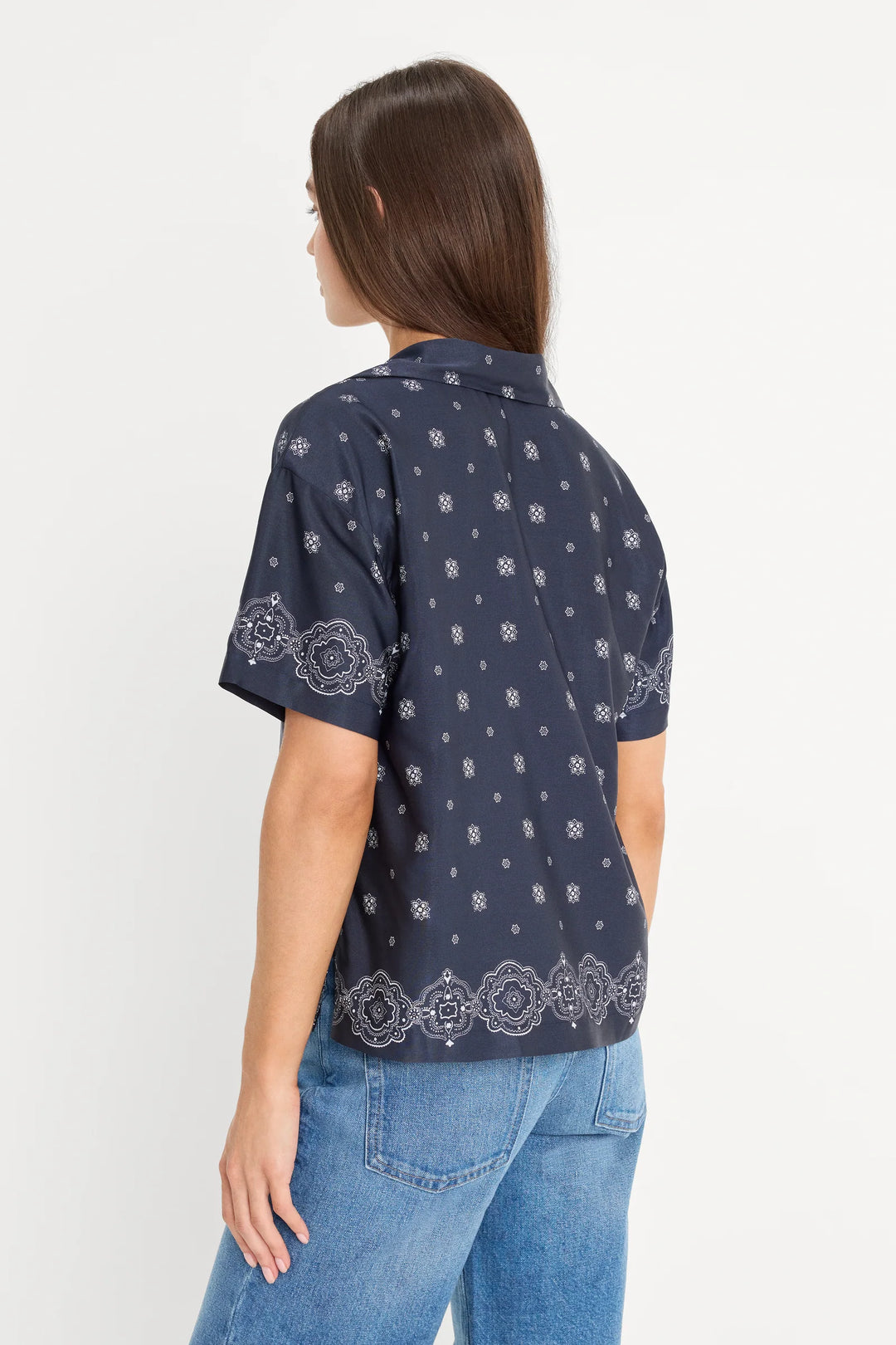 Good American Camp Shirt in Bandana Print