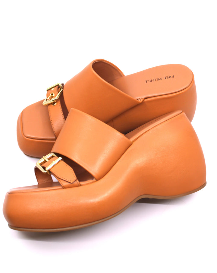 Free People Mila Minimal Wedge Vachetta - Dear Lucy