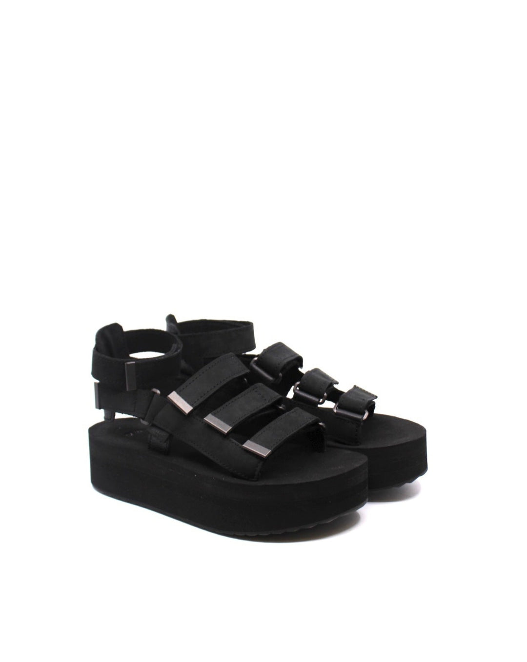 Teva Flatform Mevia Leather Black - Dear Lucy