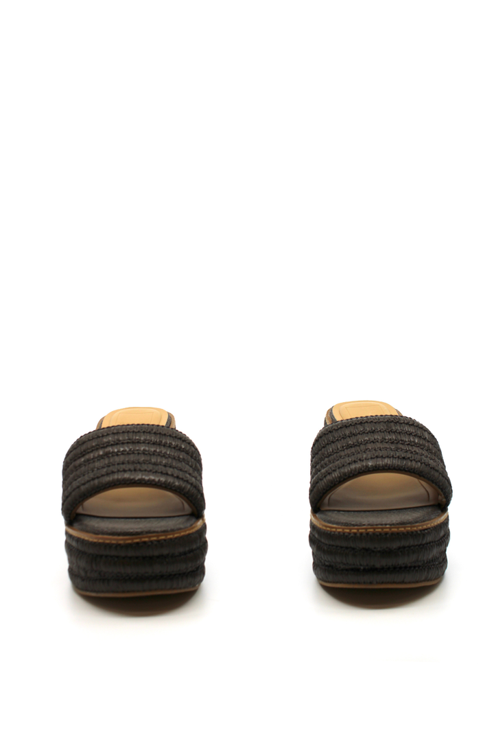Dolce Vita Throne Chocolate Raffia - Dear Lucy