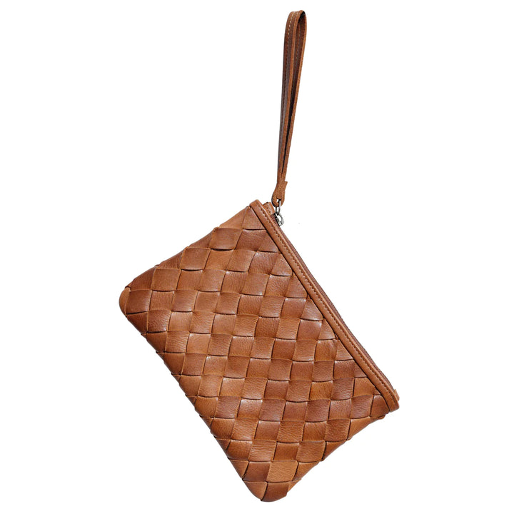 Latico Amal Wristlet in Cognac - Dear Lucy