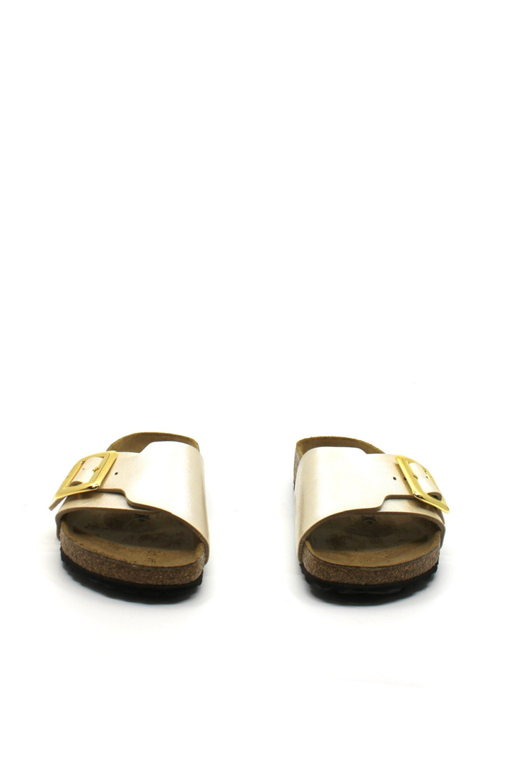 Birkenstock Catalina Luxe Buckle – Graceful Pearl White (Narrow) - Dear Lucy