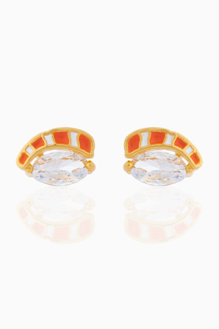 Girls Crew Salmon Nigiri Stud Earrings - Dear Lucy