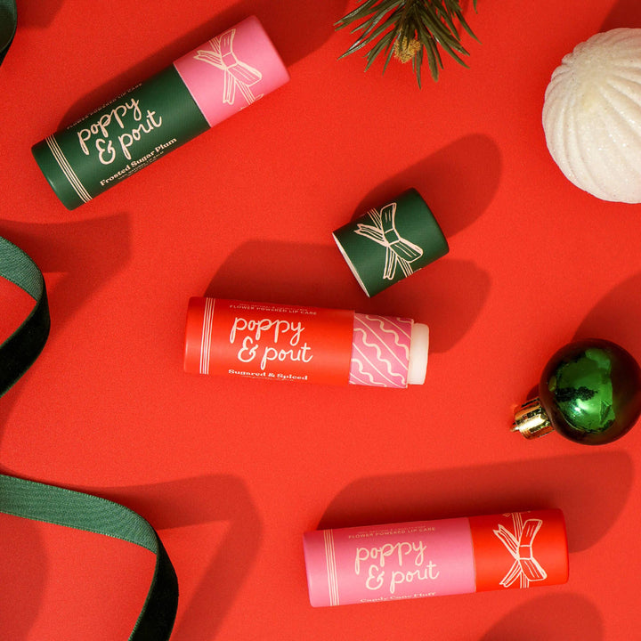 Poppy & Pout Limited Edition, Lip Balm, Holiday, Sugared & Spiced - Dear Lucy