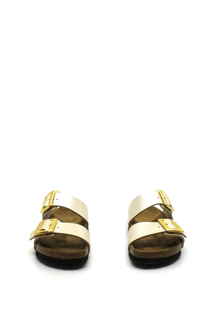 Birkenstock Sydney Luxe Buckle – Antique White (Narrow) - Dear Lucy