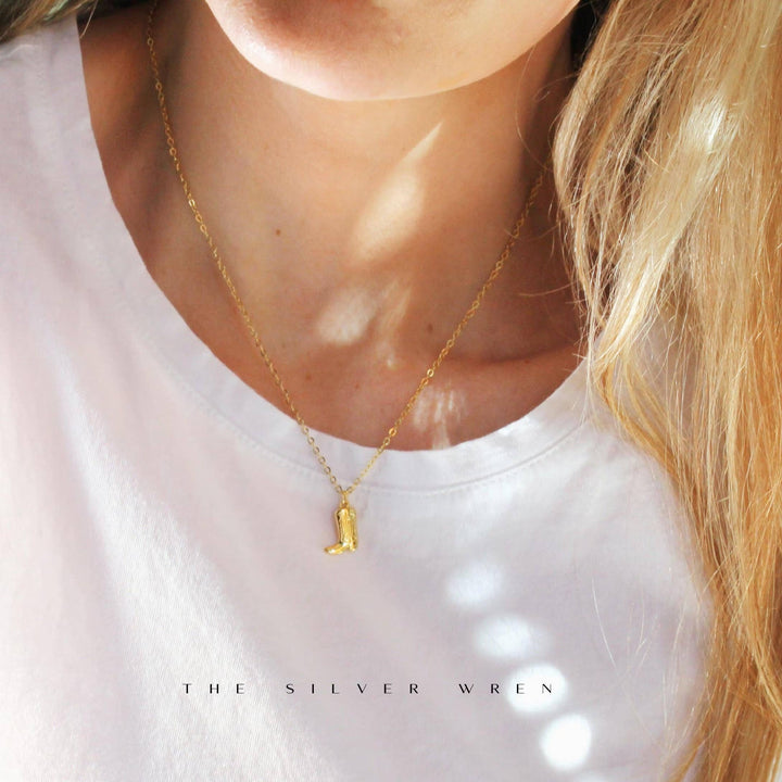 Silver Wren Western Pendant Necklace - Dear Lucy