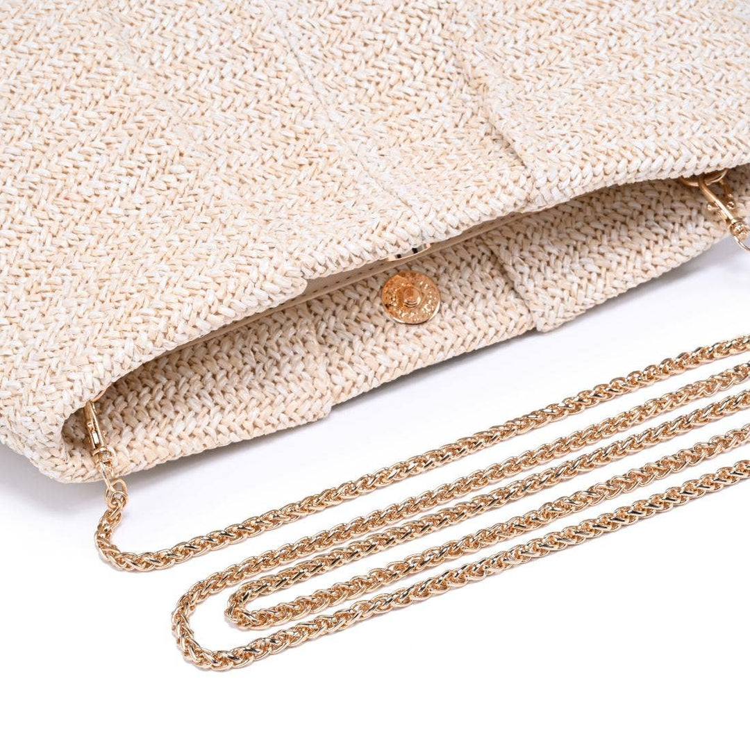 Moda Luxe Breeze Clutch Cream