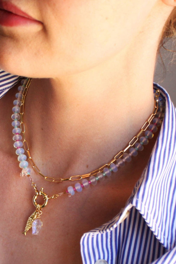 Mirage Stone Candy Fish Necklace - Dear Lucy