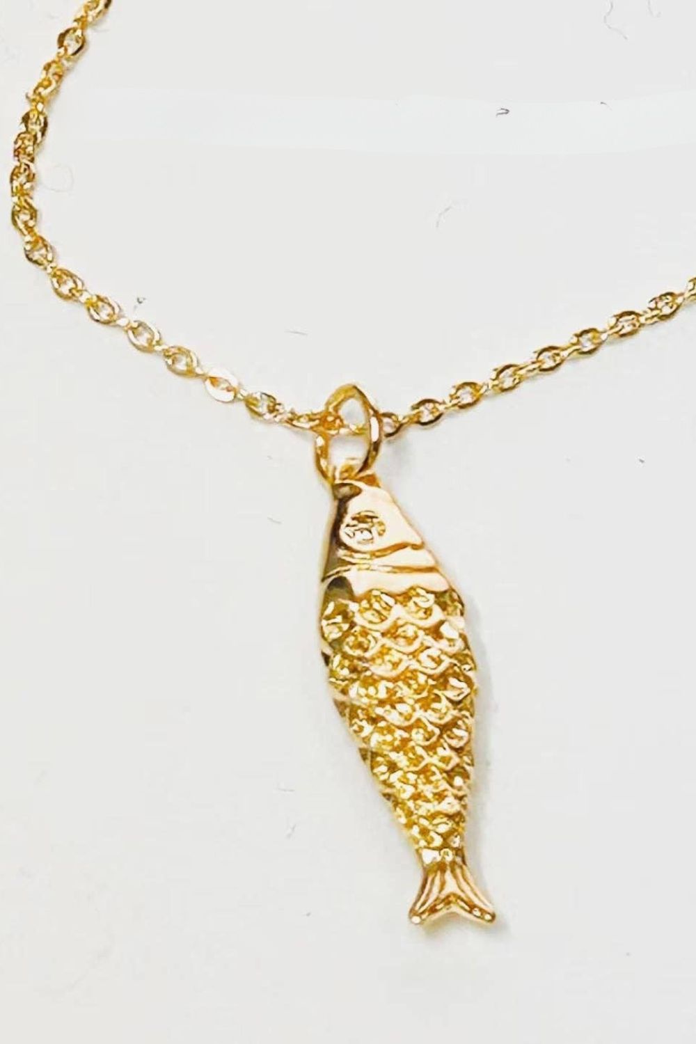 The Silver Wren Gold Fish Pendant Necklace - Dear Lucy