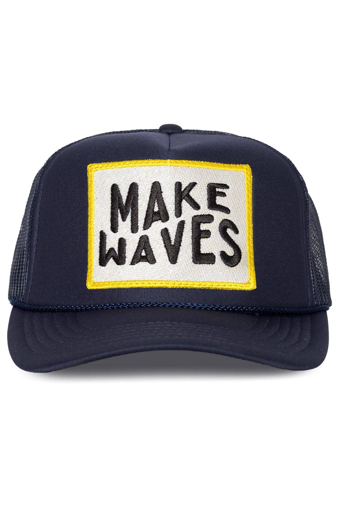Make Waves Trucker Hat in Navy - Dear Lucy