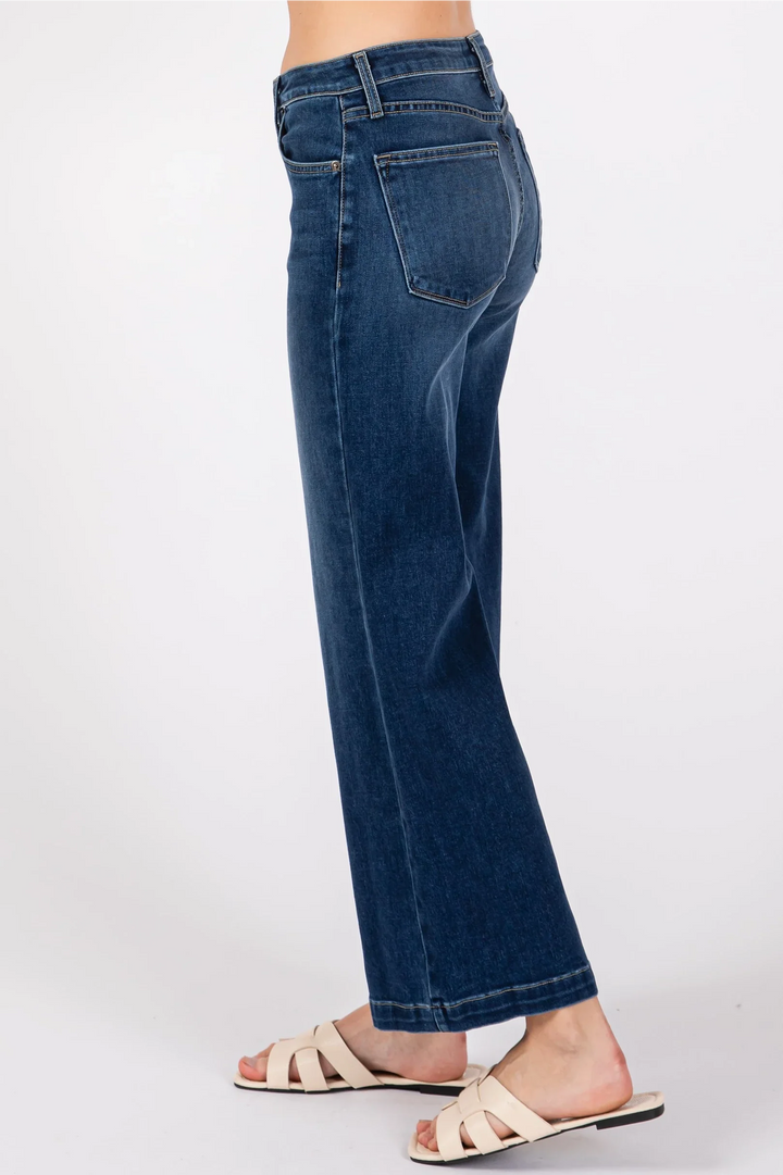 Letter to Juliet Sofia Wide Leg Culotte Pant in Dark - Dear Lucy