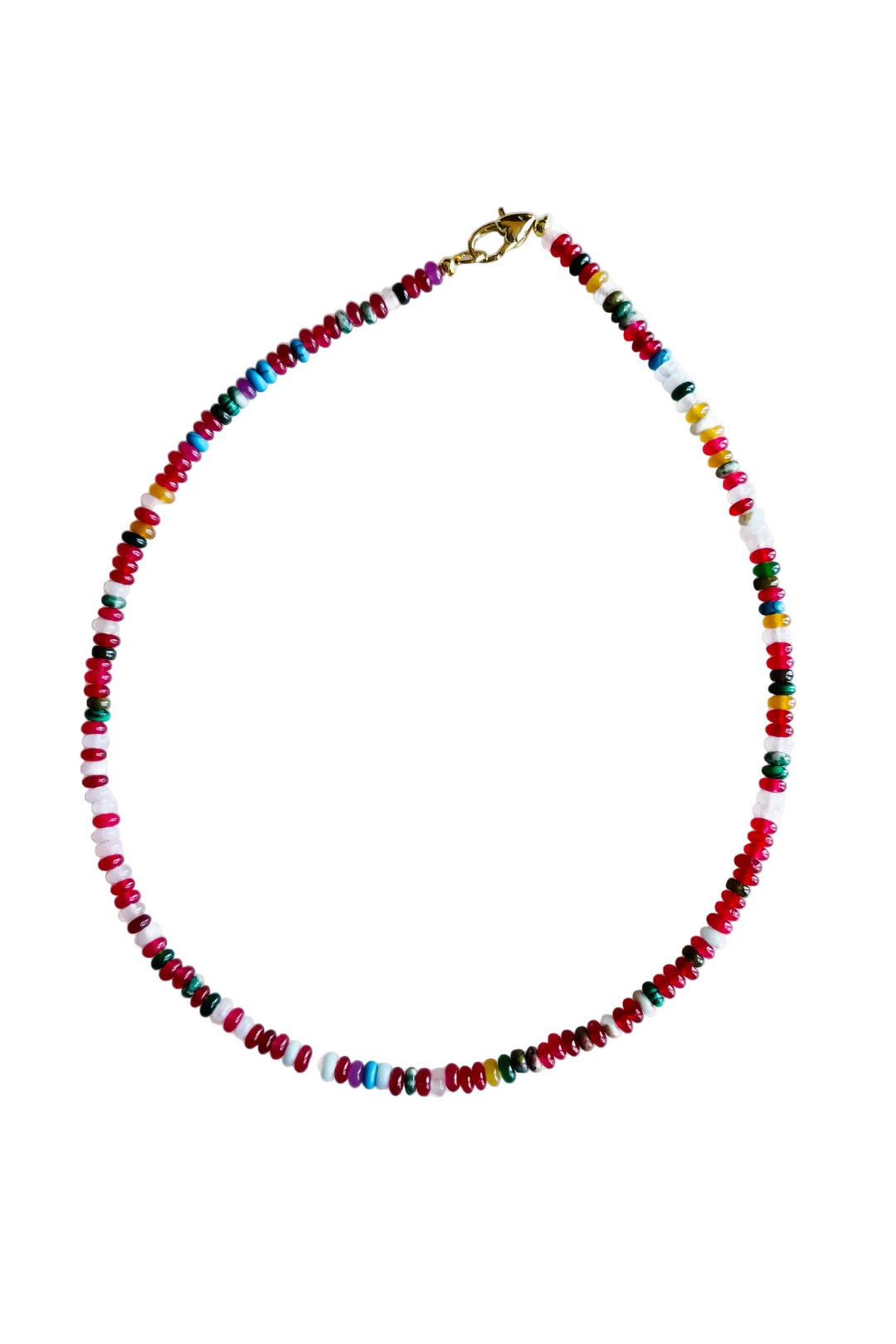 Dainty Red Rocks Gemstone Necklace - Dear Lucy