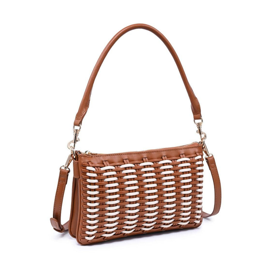 Moda Luxe Maggie Crossbody Tan Ivory