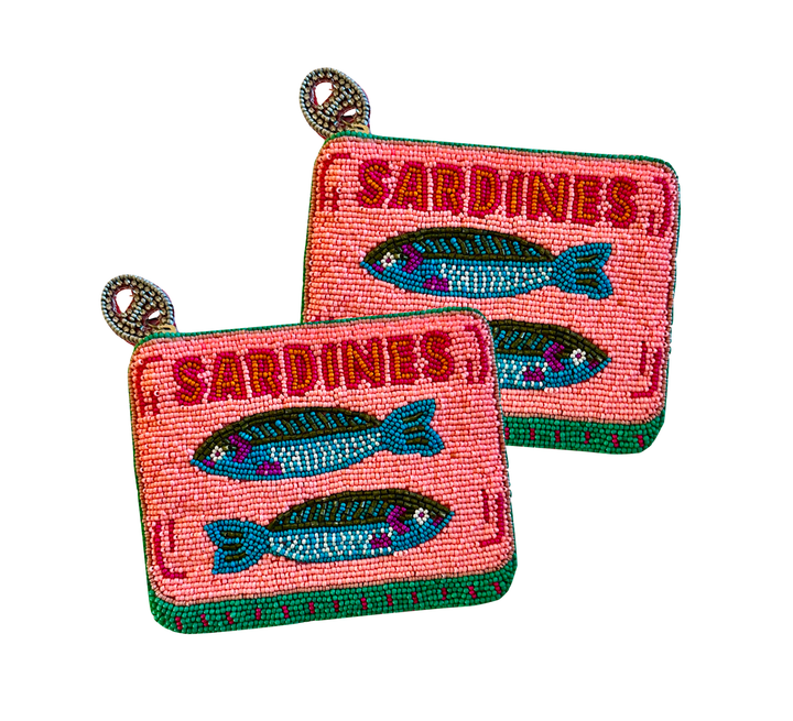 Beaded Sardines Coin Pouch - Dear Lucy