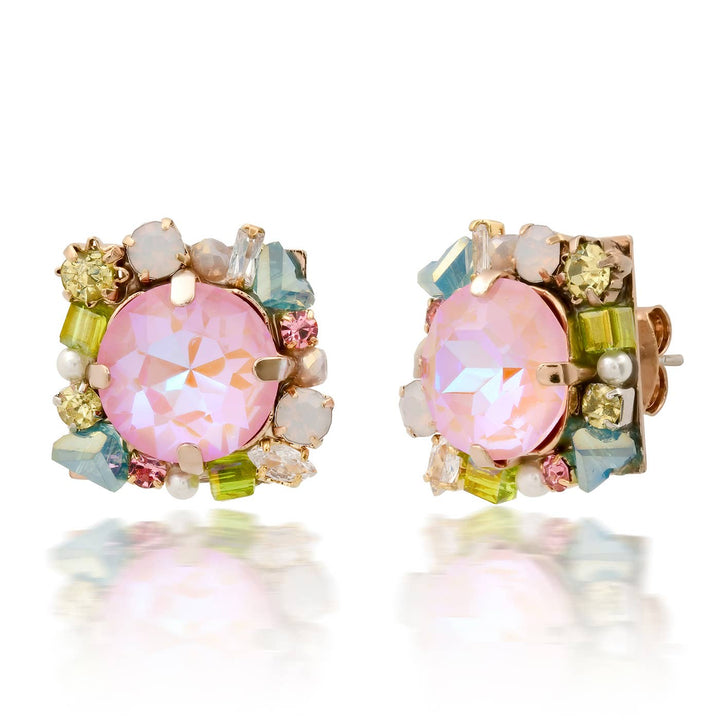 Gemmy Bezel Set Studs