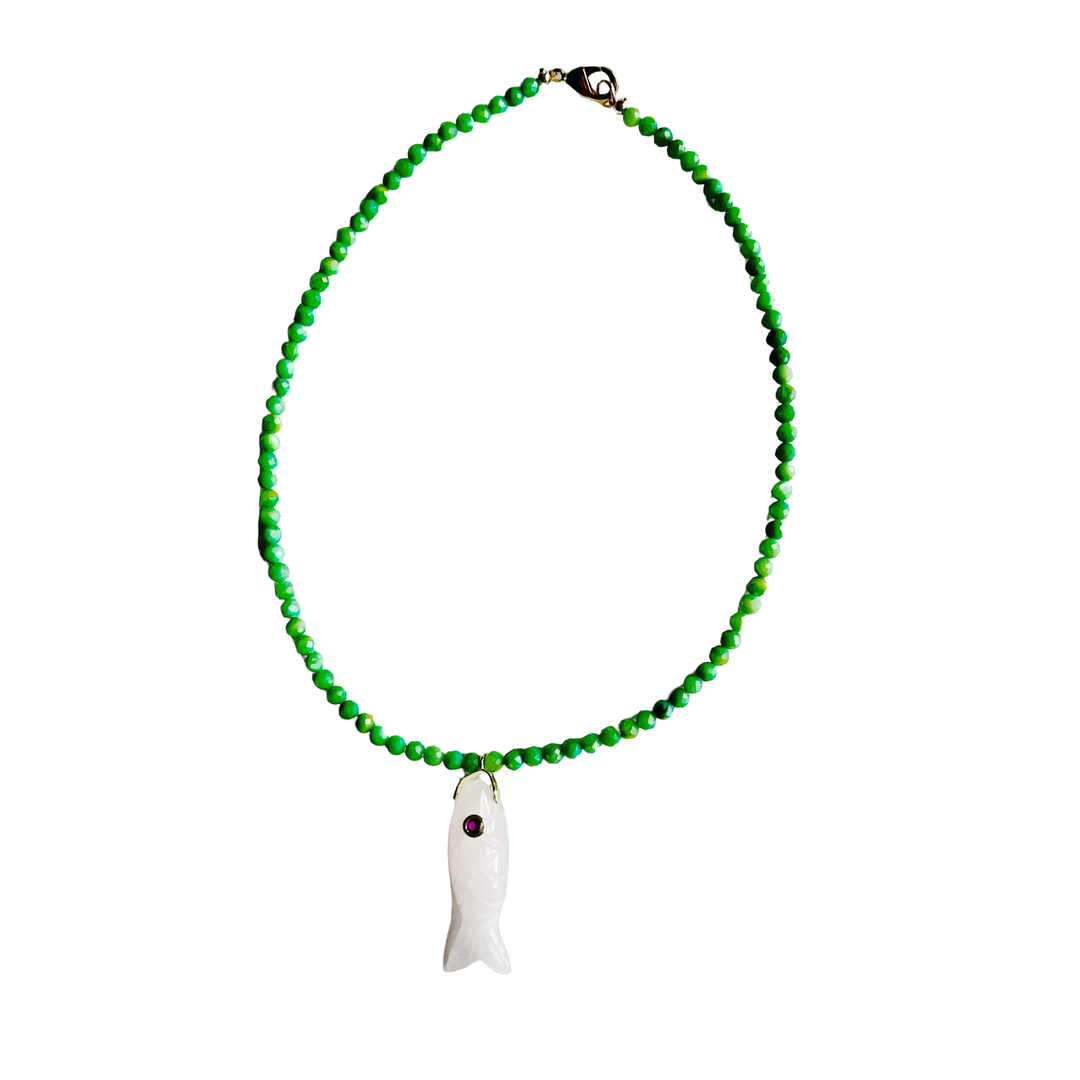 Market and King The Big Eye Fish Necklace
