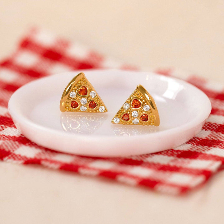 Pepperoni Pizza Studs - Dear Lucy