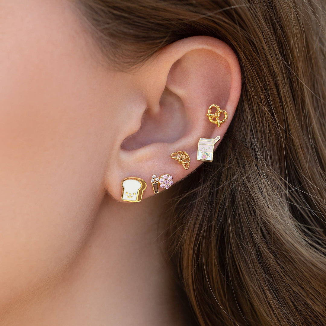 Girls Crew Knot Your Average Pretzel Stud Earrings - Dear Lucy
