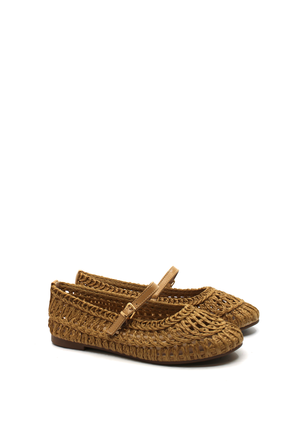 CCOCCI Susan Woven Flat Camel - Dear Lucy
