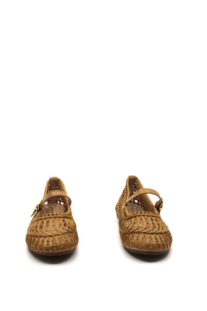 CCOCCI Susan Woven Flat Camel - Dear Lucy