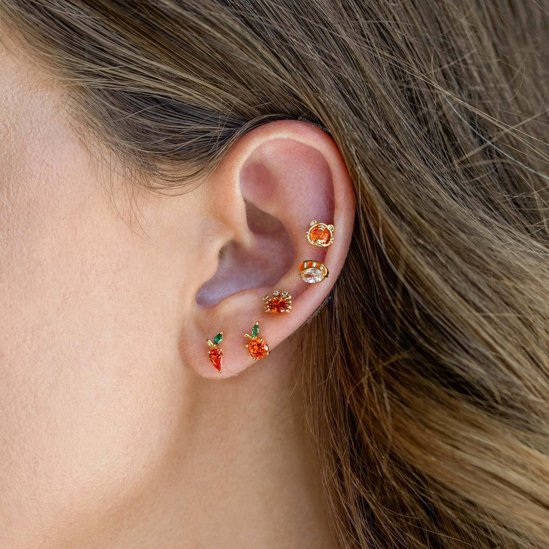 Girls Crew Salmon Nigiri Stud Earrings - Dear Lucy