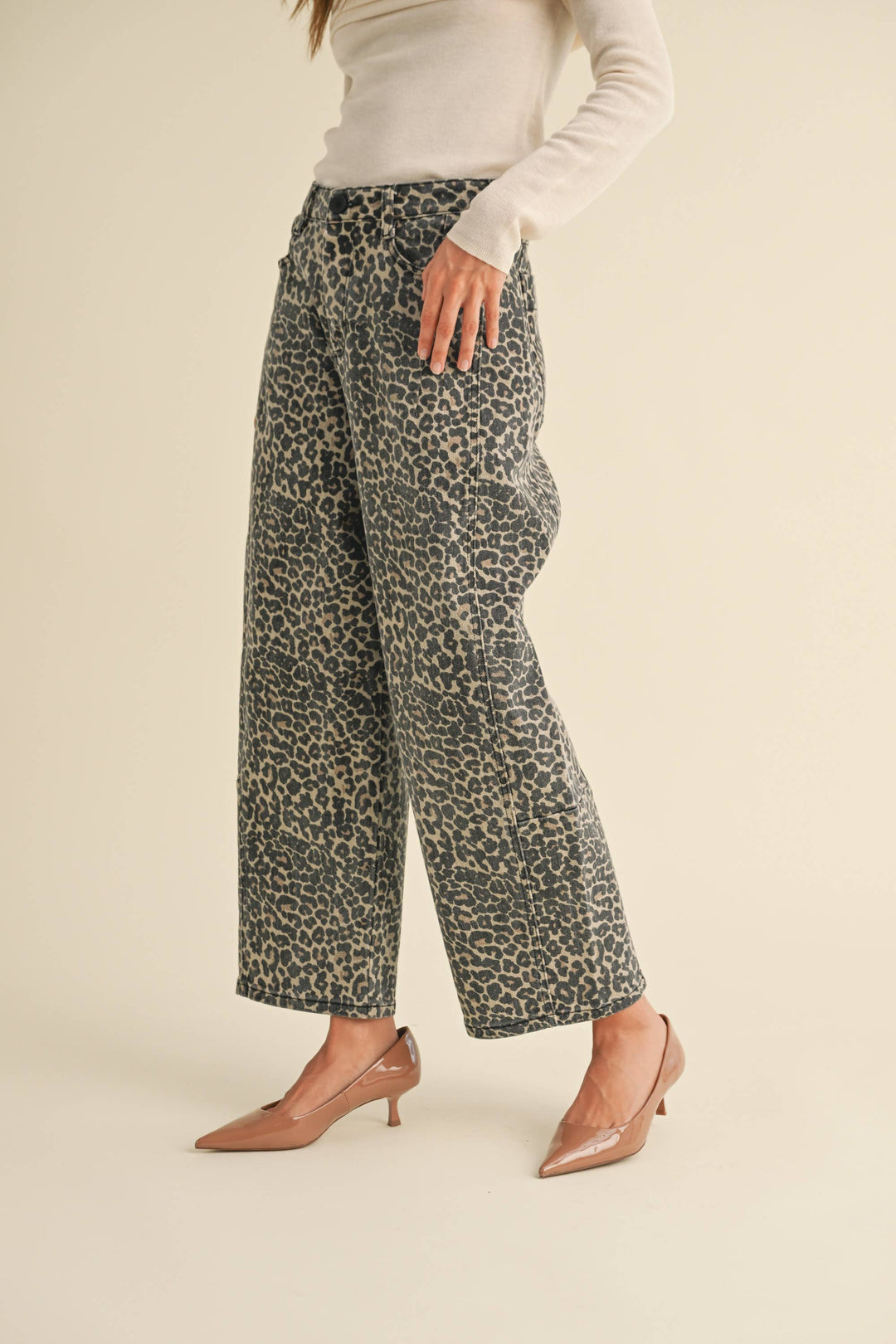 MIOU MUSE LEOPARD PRINT BARREL PANTS - Dear Lucy